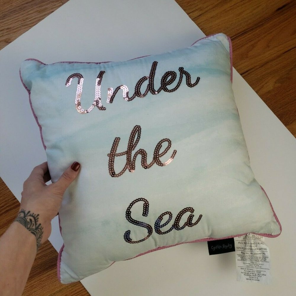 Cynthia Rowley Under the Sea Pillow Ariel Disney